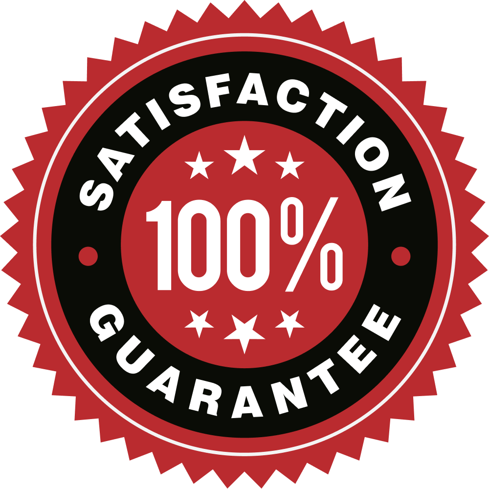 100% Satisfaction guarantee